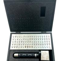 Scatola 90 punzoni alfanumerici 4mm