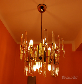 Lampadario e 2 applique da parete, di G. Sciolari