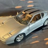 Modellino ferrari  456 grigia  burago scala 1/18