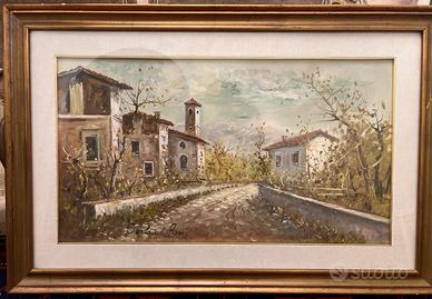 Quadro olio su tela Borlacchi Rossi