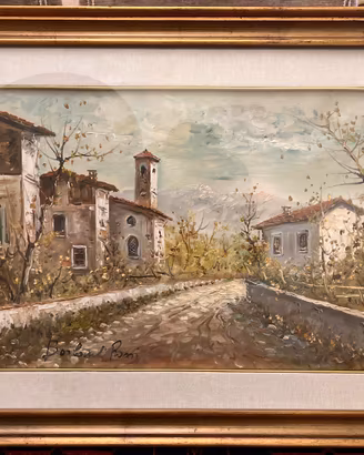 Quadro olio su tela Borlacchi Rossi