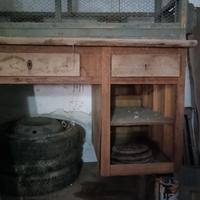 banco da lavoro vintage, da ristrutturare 