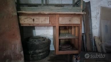 banco da lavoro vintage, da ristrutturare 
