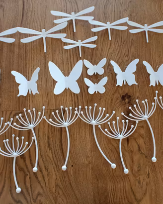 decorazione a parete 3D farfalle facile applicaz