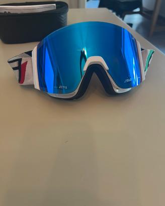 Maschera da sci salice 105 ITA lente Zeiss blu