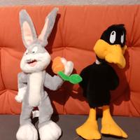 pupazzi peluches Bugs bunny e Duffy duck