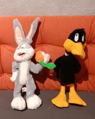 pupazzi peluches Bugs bunny e Duffy duck