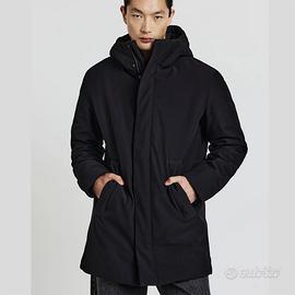 Calliope Parka con Cappuccio Giacca Giubbotto Nero