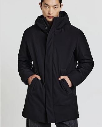 Calliope Parka con Cappuccio Giacca Giubbotto Nero