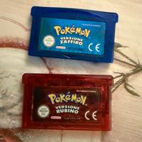 Game boy pokemon versione zaffiro e rubino
