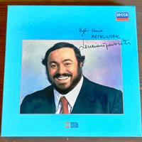 Cofanetto vinili Luciano Pavarotti autografato