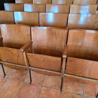 sedie da cinema e teatro in legno 