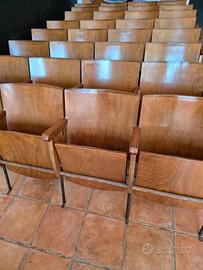 sedie da cinema e teatro in legno 