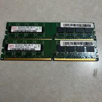 (x2) banco ram hynix 1GB 2Rx8 PC2-5300U - 555-12