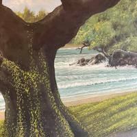 Quadro indonesiano su tela