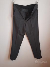 Pantalone da giacca grigio scuro taglia 50 in lana