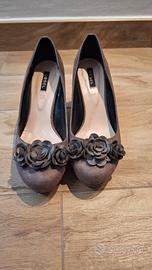 Zeppe Décolleté 'OBSEL' - Camoscio/Tortora - n.40