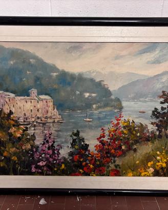 Dipinto “PORTOFINO” olio su tela di S.Martinico