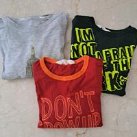 Set tre magliette bambino taglia 2-4 anni