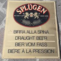 Insegna targa Birra Splügen 