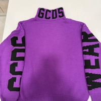 Maglione Collo Alto GCDS colore Lilla taglia XL