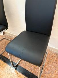 Sedie ecopelle nera mondo convenienza moderne