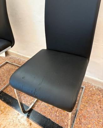 Sedie ecopelle nera mondo convenienza moderne