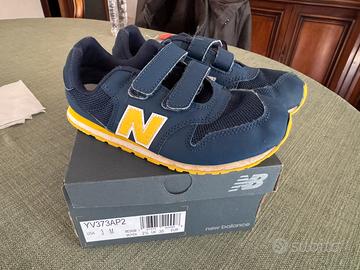 New Balance Scarpe PV500NH1 Velcro 34.5 Blu Gialle