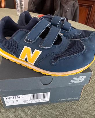 New Balance Scarpe PV500NH1 Velcro 34.5 Blu Gialle