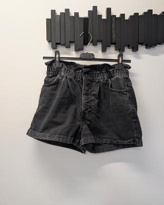 Shorts di jeans neri
