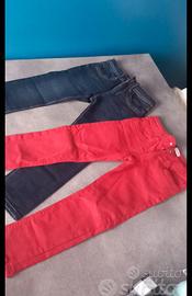 Due pantaloni Skinny bambino 4 anni, Okaidi 104 cm