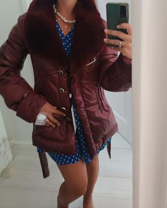 Giubbotto in tessuto di seta e piuma d oca