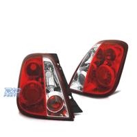 FARI PER FIAT 500 07- ROSSO BIANCO LOOK LEXUS