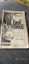 Libro 1936 le erbe medicinali Brusasco