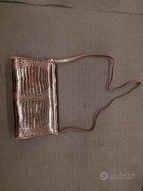Borsa Clutch Vintage in Vero Coccodrillo B.an.ni I