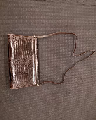 Borsa Clutch Vintage in Vero Coccodrillo B.an.ni I