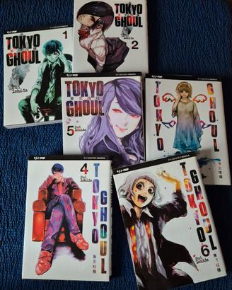 Manga "Tokyo Ghoul" vol.1 - 6