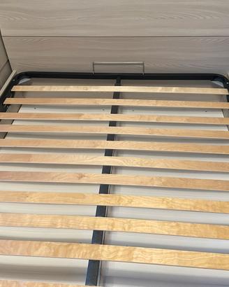 Letto matrimoniale contenitore con 2 comodini