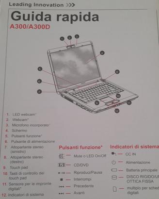  pc portatile TOSHIBA A 300 