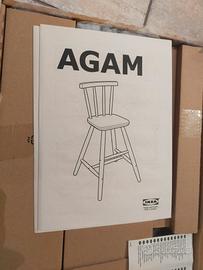 Agam sedia junior nera nuova ancora imballata