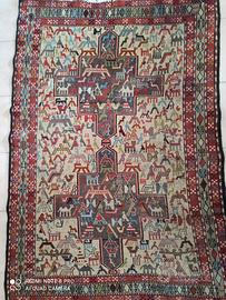 Antico Tappeto Orientale Sumak