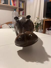 Ippopotamo di legno
