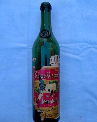 Bottiglia d'epoca di Rhum Vieux de la Jamaïca