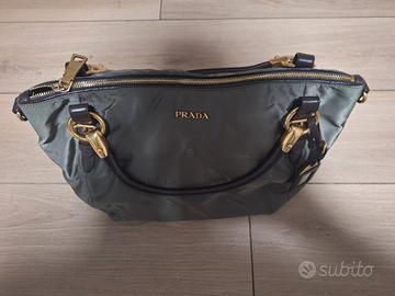 Borsa Prada Jacquard verde oliva