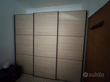 Armadio a 3 ante con Cassettiera