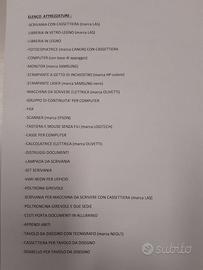 Apparecchiature elettroniche e mobili per ufficio