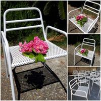 sedia in metallo da giardino