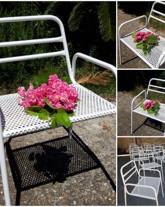 sedia in metallo da giardino