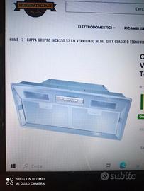 cappa da incasso funzionante