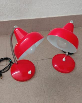 coppia lampade da comodino vintage 